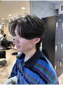 ニュアンスパーマ襟足ありセンターパート K