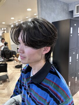 曲がる縮毛矯正専門店 バイ レイズ 名駅(曲がる縮毛矯正専門店 by RAYS) ニュアンスパーマ襟足ありセンターパート K