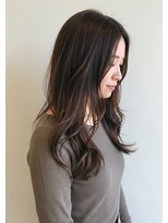 アントワープトーキョー(antwerp TOKYO)&nbsp;ロングローレイヤー30代40代50代ゆる巻きブラウンカラー髪質改善