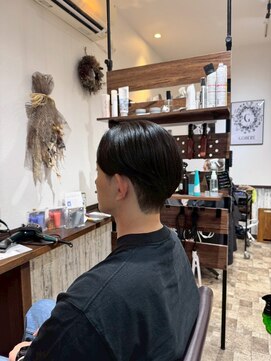 ゴデーレ(GODERE) メンズカット黒髪爽やかショート刈り上げマッシュ20代30代40代