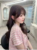 〔LICCA AMANE〕ラベンダーグレージュ 顔まわりカット