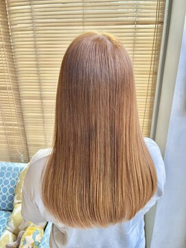 オーガニック リブ 川越(organic+live) 冬の艶髪◎ブリーチなし大人ミルクティーベージュ