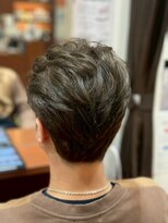 美容室ヒラトヤ 都南店&nbsp;白髪ぼかしハイライト暗髪カラーメンズカット