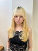 韓国顔周り/ハイレイヤーカット/ミディアムレイヤーカット北千住