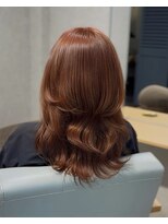 ミーク(meak)&nbsp;顔まわりレイヤー／縮毛矯正/透明感力ラー／堀江/レイヤーカット