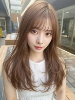 リークフー(Ree cu fuu)&nbsp;レイヤーカット透明感カラーブリーチ無しカラー夏カラー