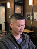 ワンワンオー バーバーショップ 博多店(@110 BARBER SHOP)&nbsp;ツーブロックショートカルマヘアスリックバックジェットフェード
