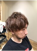 2ブロックカット+ツイストパーマ