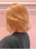 Lee梅田★サンシャインオレンジ×切りっぱなしボブ