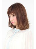 20代30代 スタイリング簡単♪大人内巻きゆるふわミディ