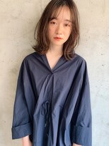 クラフト ヘア デザイン(CRAFT HAIR DESIGN)&nbsp;ラフに決まる外国人風くびれレイヤーミディ//フォギーベージュ