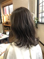 トハコ(&haco)&nbsp;外ハネミディ×カーキアッシュ☆