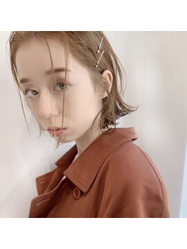 バサ 花小金井店(BASSA) 【抜け感ヘア】切りっぱなしボブ×ベージュカラー