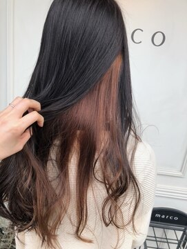 マルコ(marco) ピンクアッシュ　インナーカラー