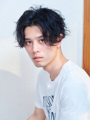 【AUBE HAIR】センターパート×パーマ