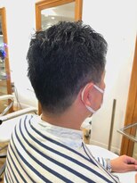ヘッズ 本八幡店(HEADS)&nbsp;かき上げヘア　ニュアンスマッシュ　サイドパート　韓国マッシュ