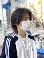 リタ(Lita)&nbsp;センターパートニュアンスパーマ色気ヘア