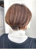 美髪/大人かわいい/こなれミディ/サンドベージュ