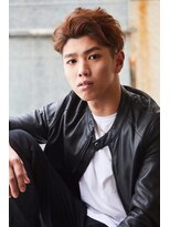 クレスト 近江八幡店(CREST)&nbsp;マッシュツーブロックメンズパーママッシュウルフメンズカット