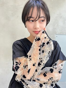 エース (ACE) ACE 横浜 束感シースルーバング×暗髪グレージュ