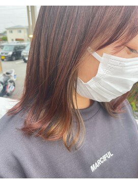 ヘアーエスクールエミュ(hair S. COEUR emu) スプリングインナーカラー