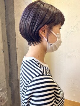 ゴーシェン 津田沼本店(Goshen) ほんのりピンクブラウン×ショートボブ