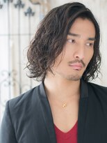 グルーミングサロン バーバー キャッスル 北浦和西口(Grooming salon Barber Castle)&nbsp;大人ワイルドツイストパーマで黒髪ミディアムスタイルT北浦和