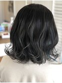 ハイライト/グレージュ/アッシュ/ブルーケアブリーチ