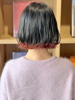 リブロ(liblo)&nbsp;外はねボブ × 裾カラー(ピンク)【liblo】