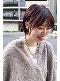 【Neelu_rie】1カラーで出来るレッド、ショート
