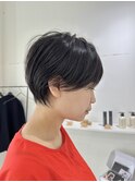 大分ショートボブ顔まわりレイヤーカット髪質改善カラー30代