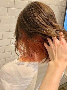 アース 東戸塚店(HAIR & MAKE EARTH) 20代30代大人可愛いインナカラーくすみカラーボブディ