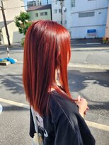 榮美容室 本店 チェリーレッドカラー