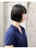 ミニボブ　顔周りカット　顎ラインボブ