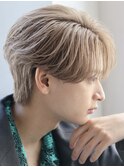 韓国マッシュニュアンスパーマセンターパートショート