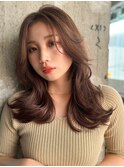 ワンカール/大人可愛いくびれレイヤー/艶カラー20代/30代/40代