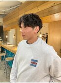 波巻きパーマ