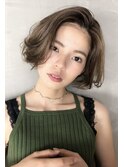 ハンサムショート　センターパート　前髪なし　髪質改善青葉台
