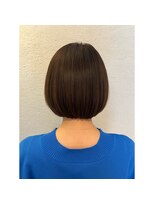エルサフィロ キタハマ(el zafiro kitahama)&nbsp;20×30×40代×似合わせカット×シンプルボブ×ツヤブラウン