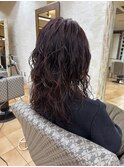 レイヤーカット×パーマ