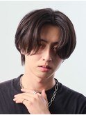センターパート/ニュアンスパーマ/韓国/フェーザーパーマ/眉毛