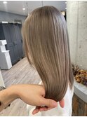 ハイトーンカラーミルクティーベージュピンクベージュ韓国30代