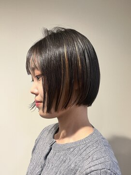 ショートボブ/インナーカラー/デザインカラー