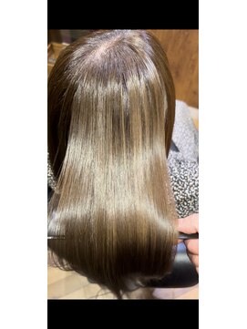 ミッツスタイル 福島(MIITS STYLE) 髪質改善水素カラー×オリーブベージュ