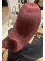 マリアバイアフロート(Maria by AFLOAT) 〈藤間〉ブリーチカラーチェリーピンク/ハイトーン/ツヤ感カラー