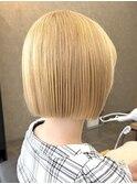 タッセルボブ × ミルクティーブロンド【千葉優希】