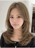 ブリーチハイライト髪質改善ダブルカラーレイヤーカット