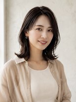アールイーノウン 阿倍野区昭和町店(re; nown)&nbsp;ふんわりカールショコラブラウン艶感くびれヘアヘルシースタイル