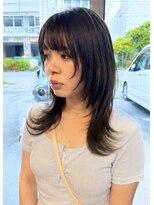 ヘアーループセラデザインワークス(Hair ruup Sela design works)&nbsp;ざくざくレイヤーカット×オリーブグレージュ