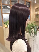 シロ 甲東園店(SHIRO) ボルドーカラー/暗髪カラー/ロブ/顔まわりカット